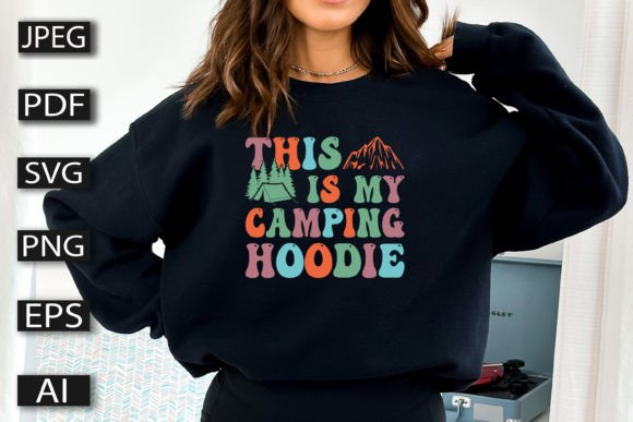 Camping Hoodie Typography: A Vintage Adventure Aesthetic