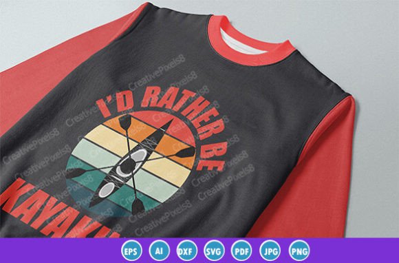 Catch the Wave with Kayaking Typography Tee Shirt Design