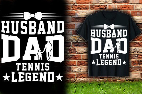Celebrate Dad: The Ultimate Tennis Legend T-Shirt Design
