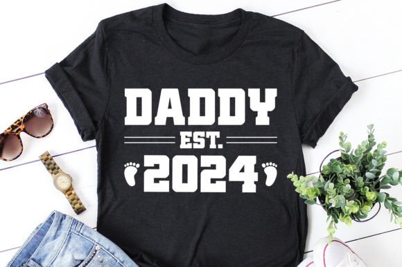 Daddy Est 2024 T-Shirt Design: Your Go-To Father's Day Graphic