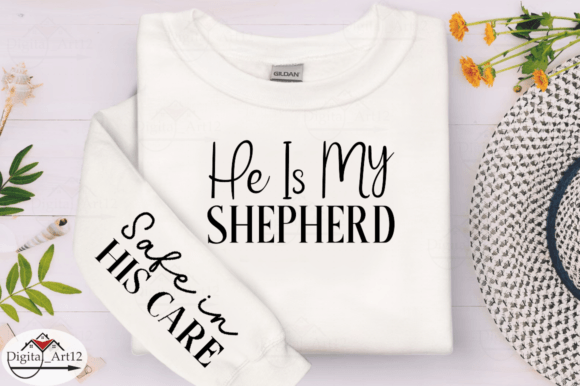 He is My Shepherd Sleeve SVG Design for Crafting