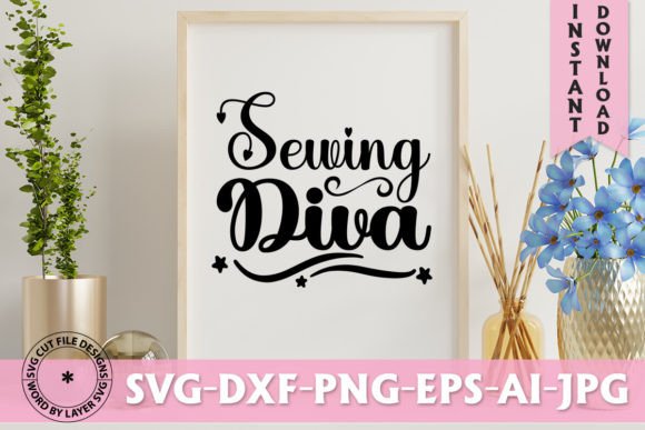 The Creative Edge of the Sewing Diva SVG Design