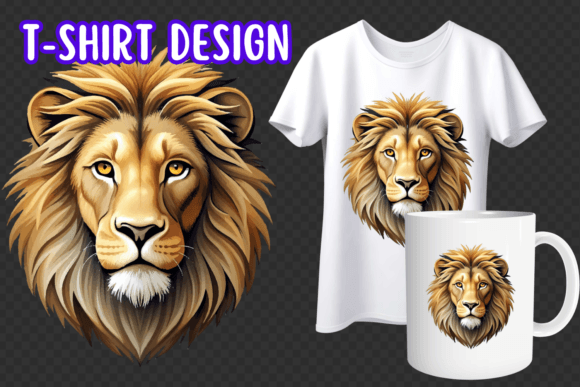 Unleashing the King: Lion T-Shirt Design for Bold Projects