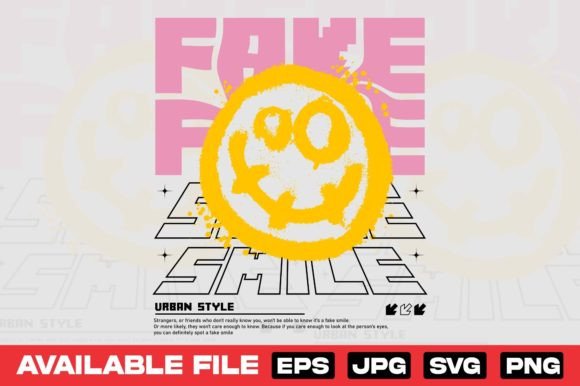 Urban Attitude: The Power of the Fake Smile Graffiti Design