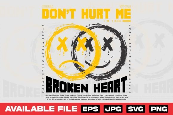 When Melancholy Meets Street Style: The Broken Heart Smile Face Design